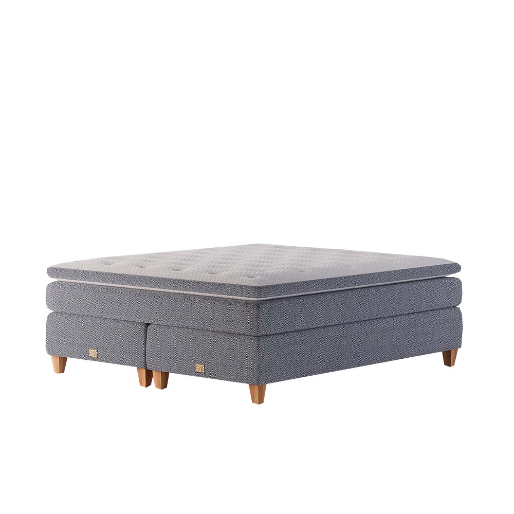 Mattsons Beds Rise Stitch Kontinentalsäng 210x210 Blå