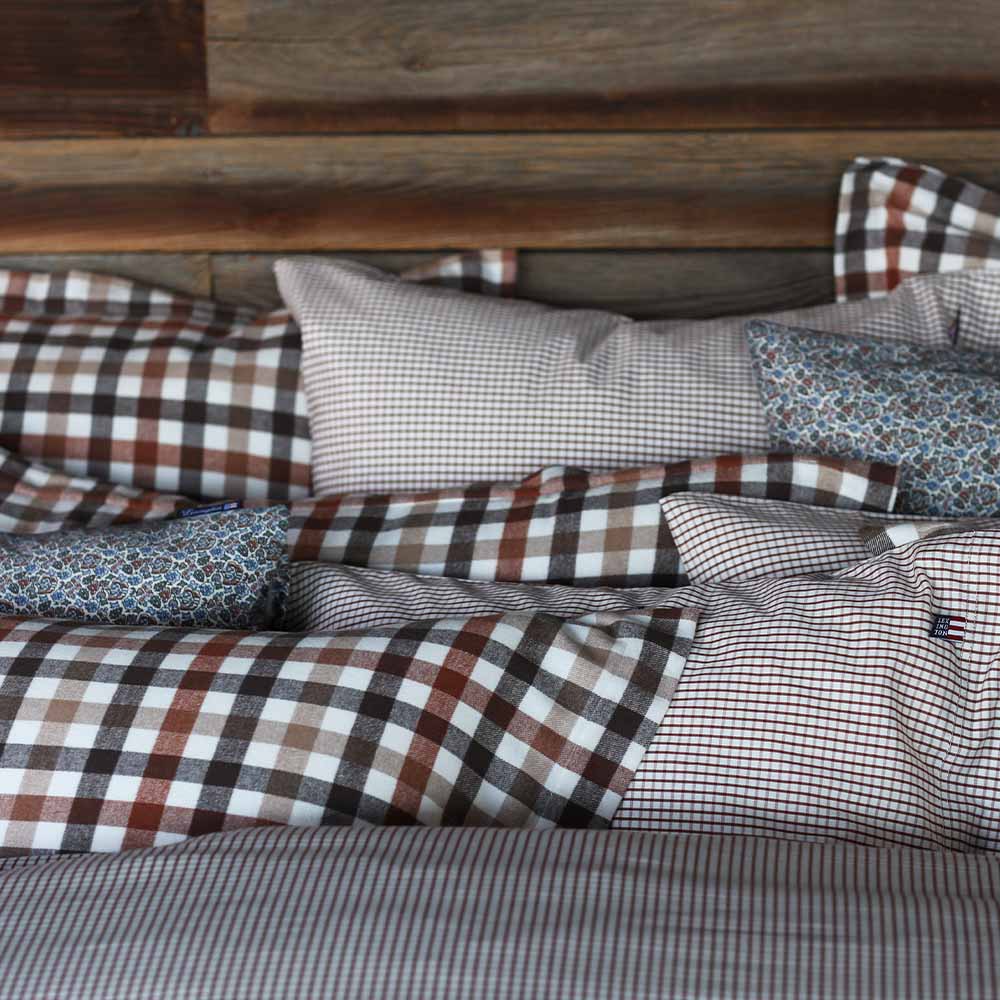 Lexington Checked Cotton Flannel Örngott Med Vinge