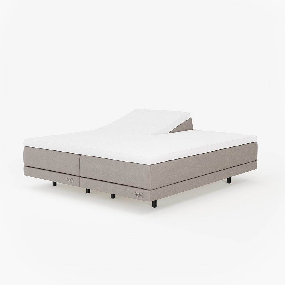Jensen Prestige Lean Ställbar Säng 210x200 Grå