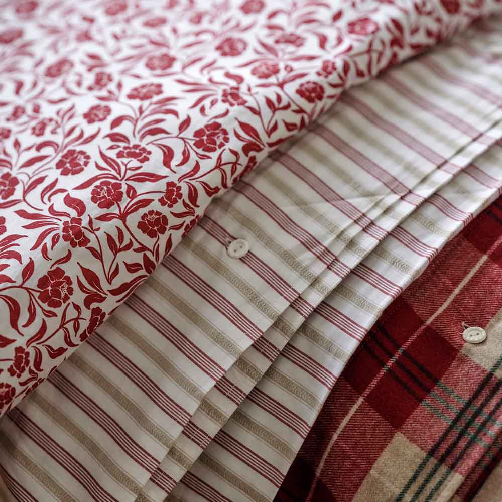 Lexington Dobby Striped Cotton Poplin P&aring;slakanset