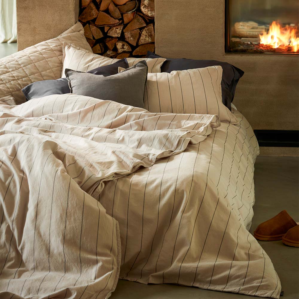 Gripsholm Maja Linen Blend P&aring;slakanset