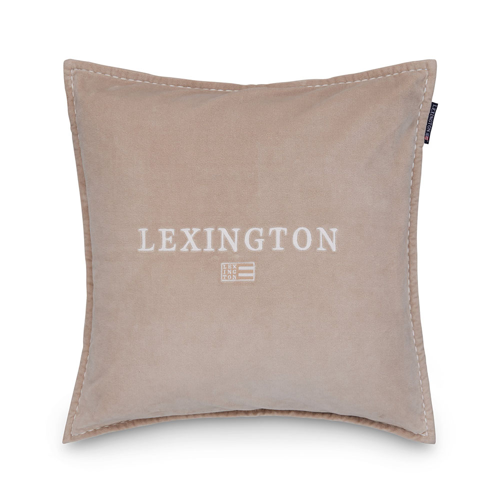 Lexington Logo Organic Cotton Velvet Kuddfodral