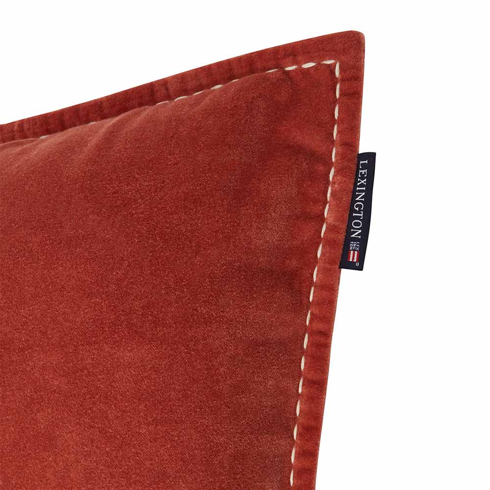 Lexington Logo Organic Cotton Velvet Kuddfodral