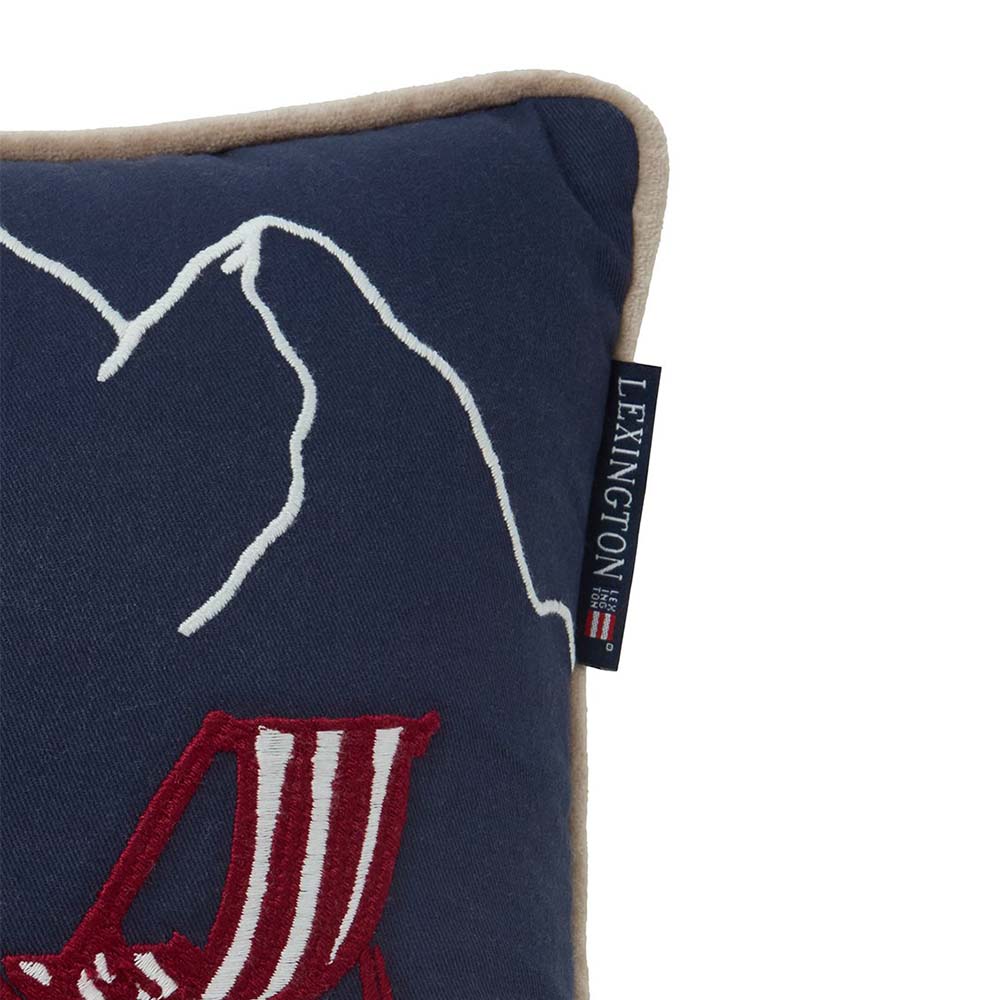 Lexington Ski Resort Organic Cotton Twill Prydnadskudde