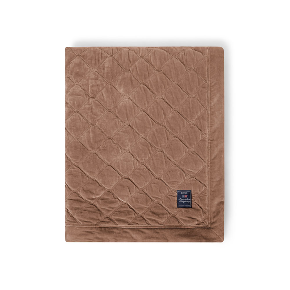 Lexington Quilted Organic Cotton Velvet Överkast