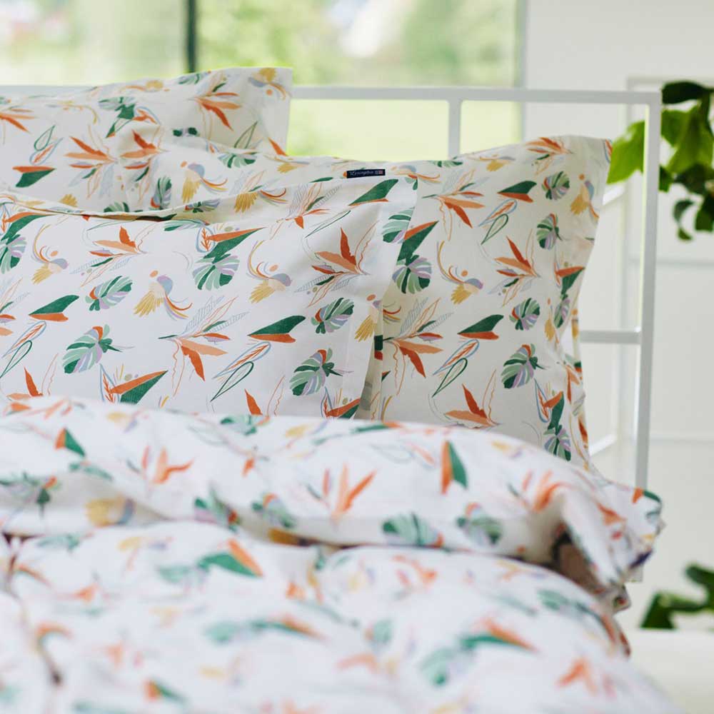 Lexington Multi Color Printed Sateen Blommigt Örngott