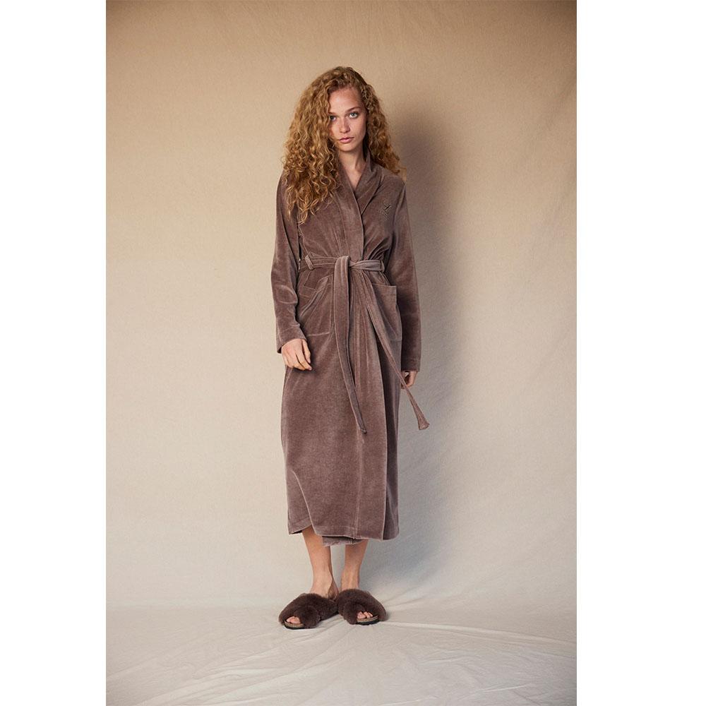 Lexington Aubrey Cotton Velour Morgonrock