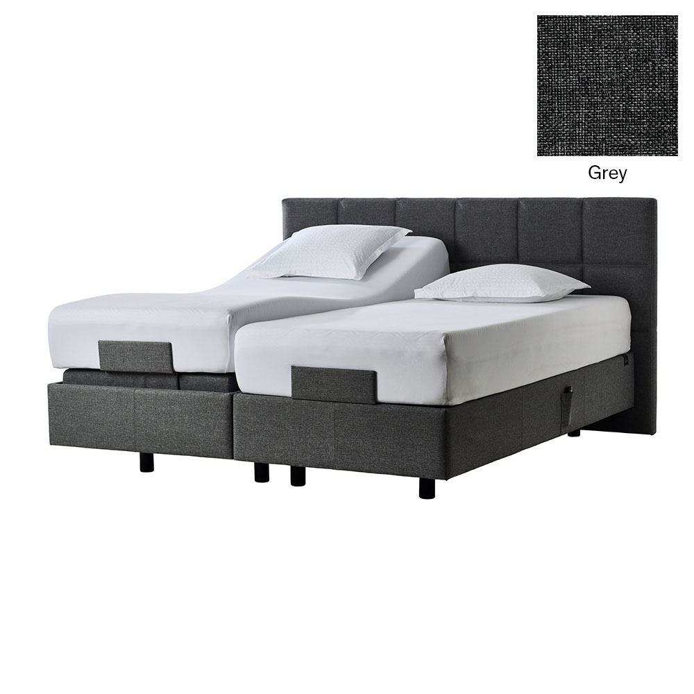 Tempur Spring Box Pro Plus Ställbar Säng 180x200 Grå