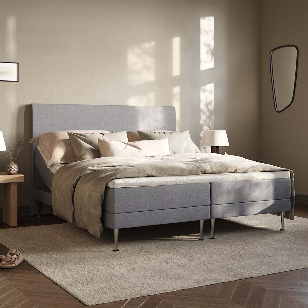 24SJU Midnatt Komfort Plus Ställbar Säng 210x200 Grå