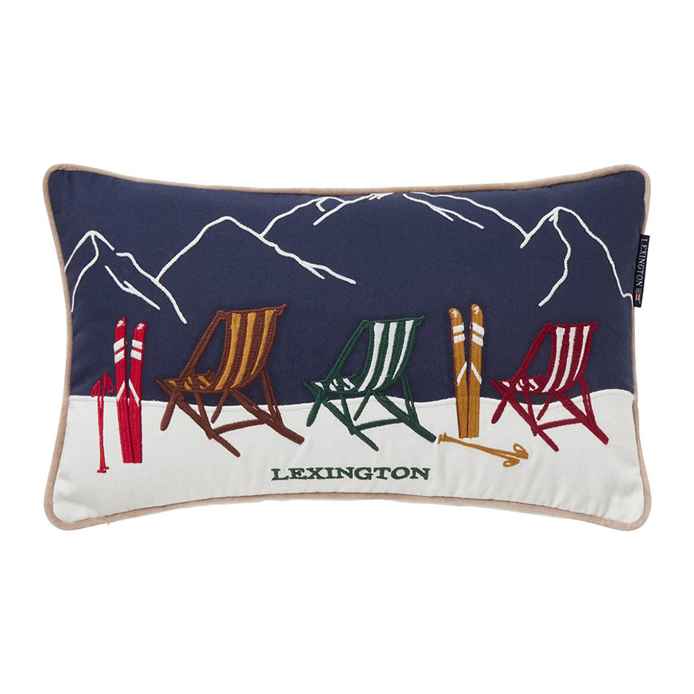 Lexington Ski Resort Organic Cotton Twill Prydnadskudde