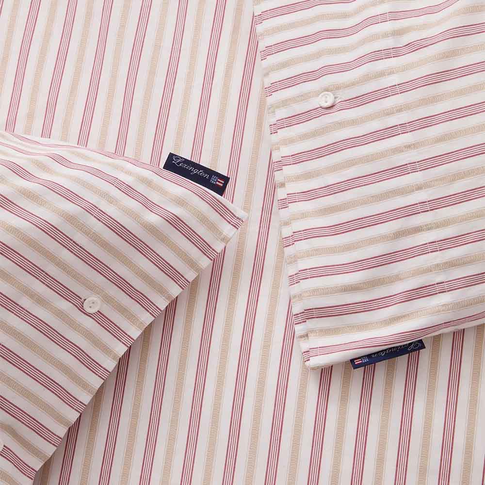Lexington Dobby Striped Cotton Poplin P&aring;slakanset