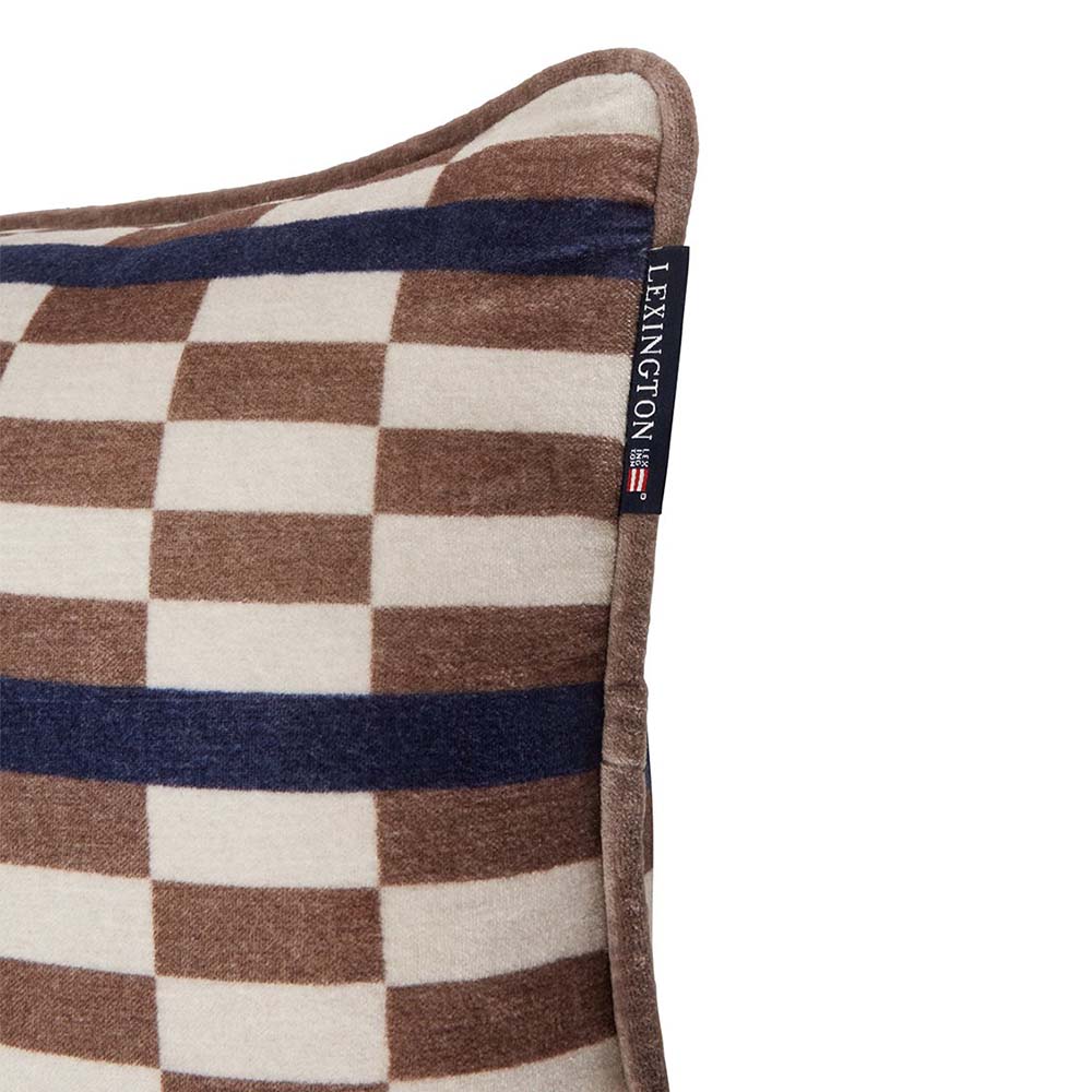 Lexington Graphic Printed Organic Cotton Velvet Kudde