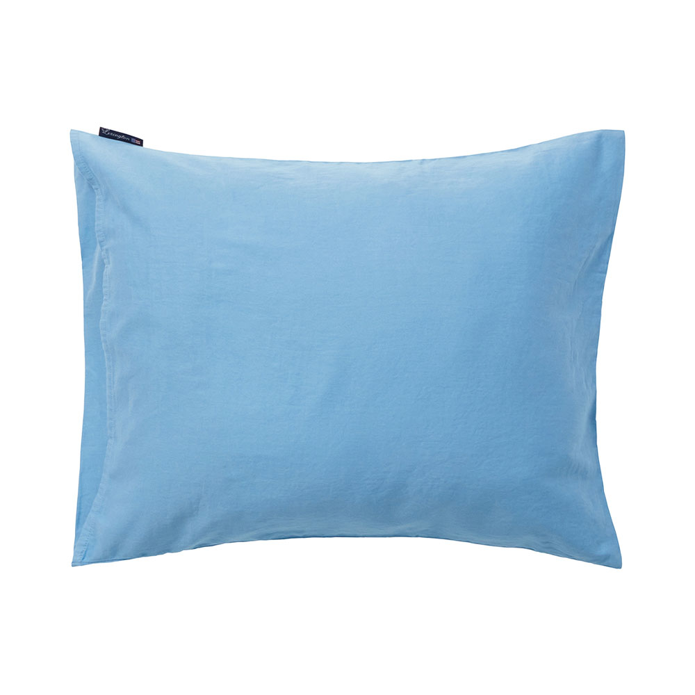 Lexington Washed Cotton Sateen Örngott 50x60 Blå