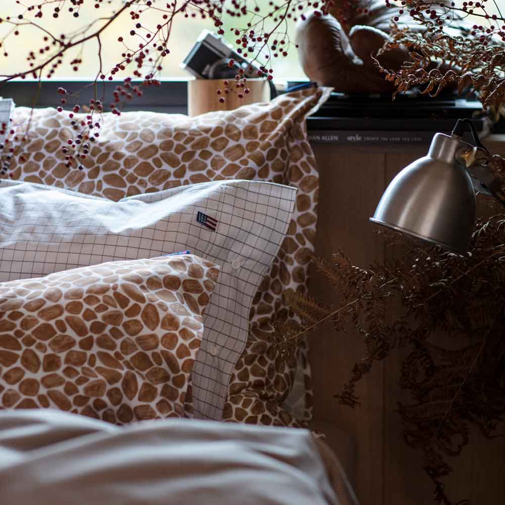 Lexington Printed Giraffe Organic Örngott