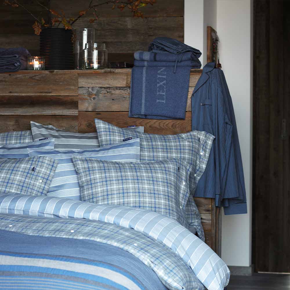 Lexington Checked Cotton Flannel Rutigt P&aring;slakan