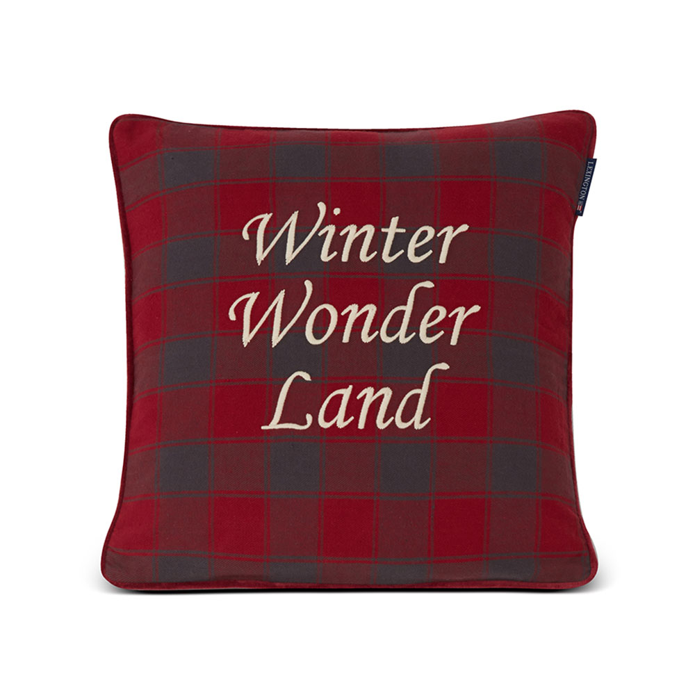 Lexington Checked Organic Cotton Flannel Kuddfodral