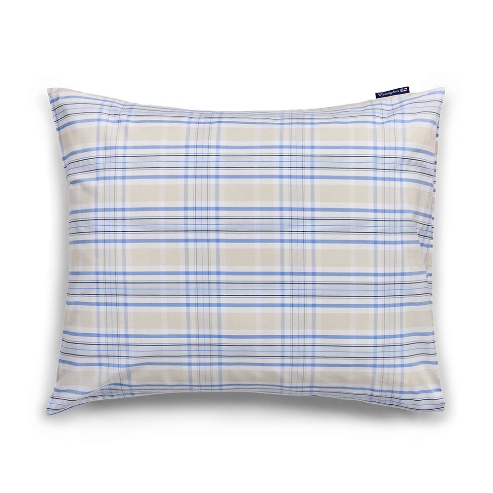 Lexington Checked Cotton Poplin Örngott