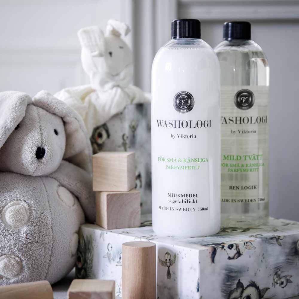 Washologi Mjukmedel F&ouml;r Sm&aring; & K&auml;nsliga Sk&ouml;ljmedel