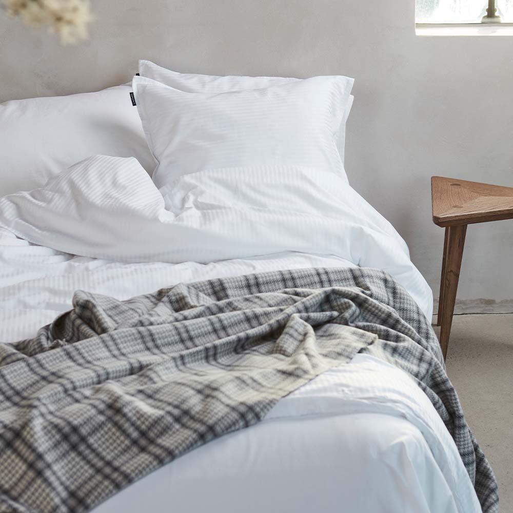 Gripsholm Bambu Randig P&aring;slakanset