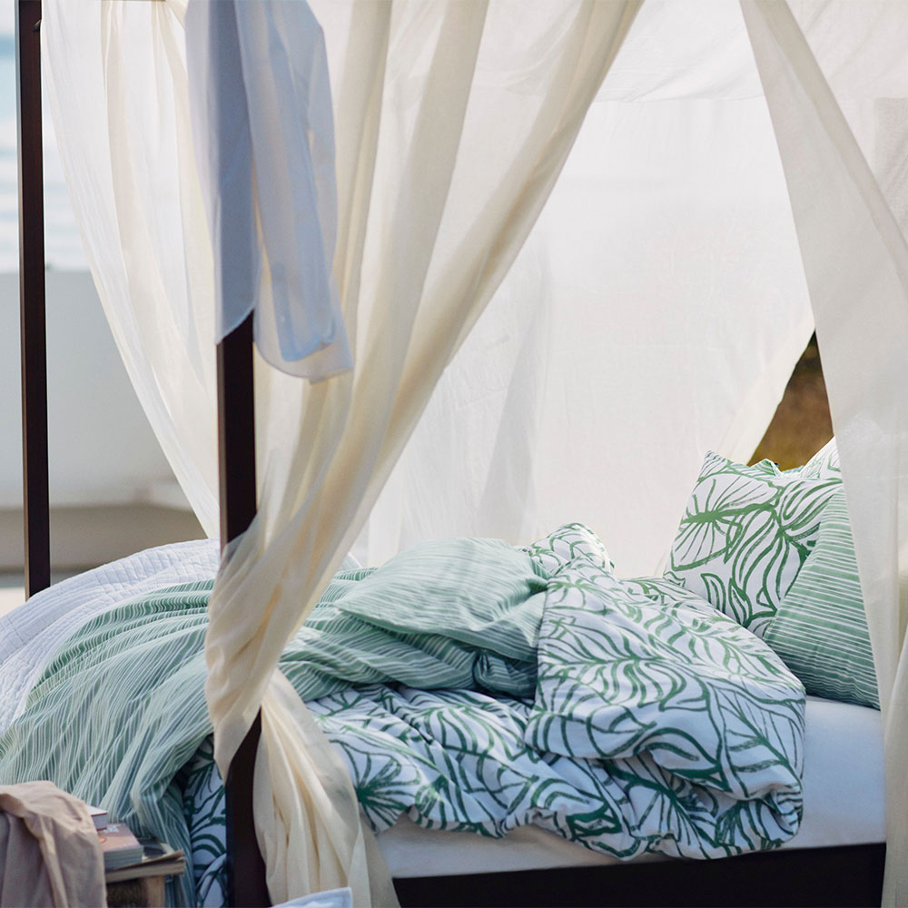 Lexington Printed Cotton Sateen Blommigt P&aring;slakanset