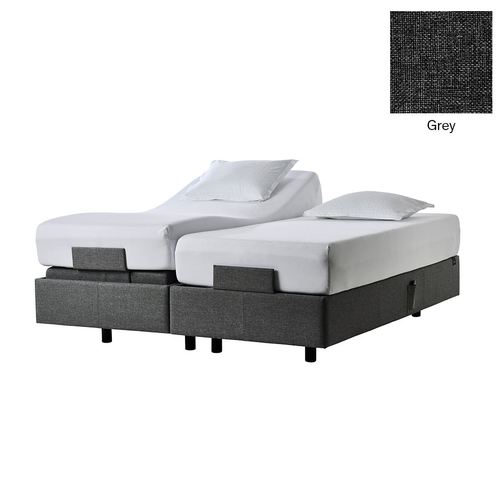 Tempur Spring Box Pro Plus Ställbar Säng 200x200 Grå