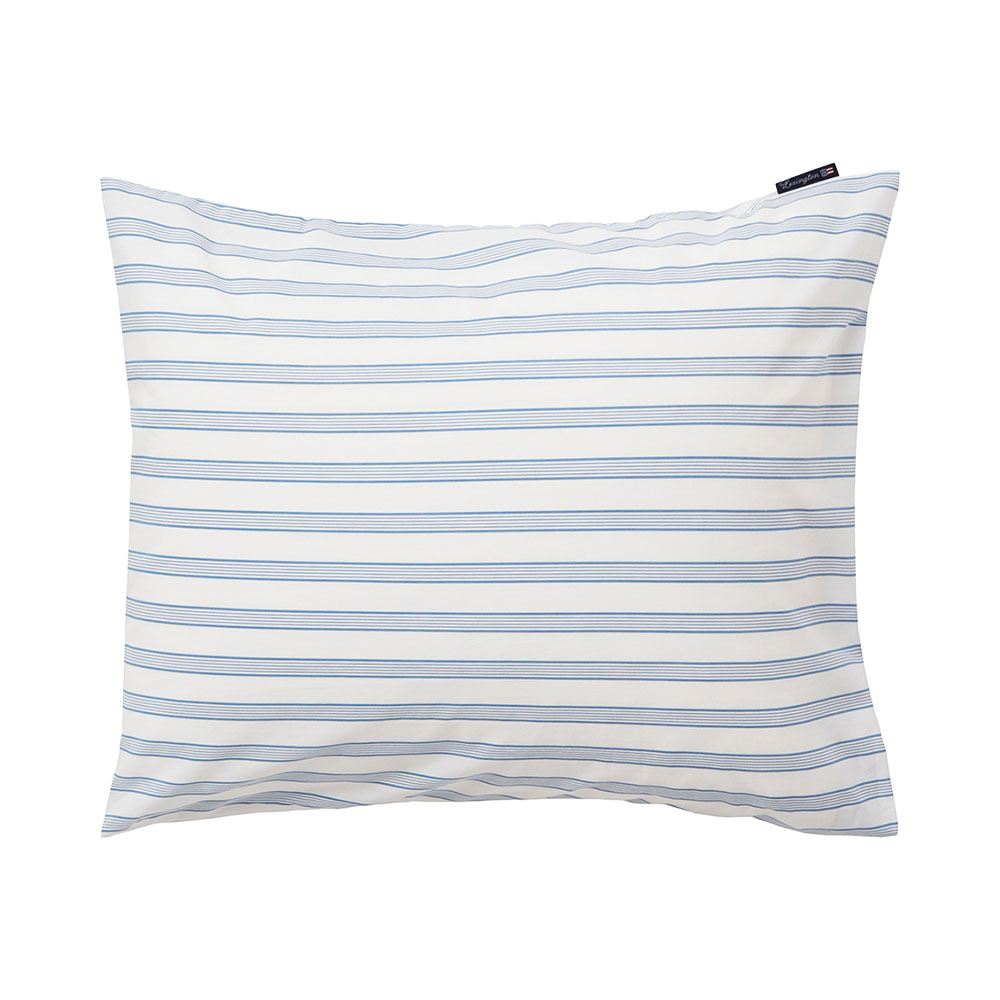 Lexington Striped Cotton Poplin Randigt Örngott 65x65 Vit