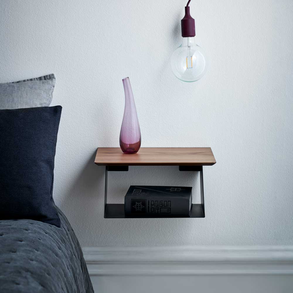 Maze Edgy Wood Vägghängt Sängbord