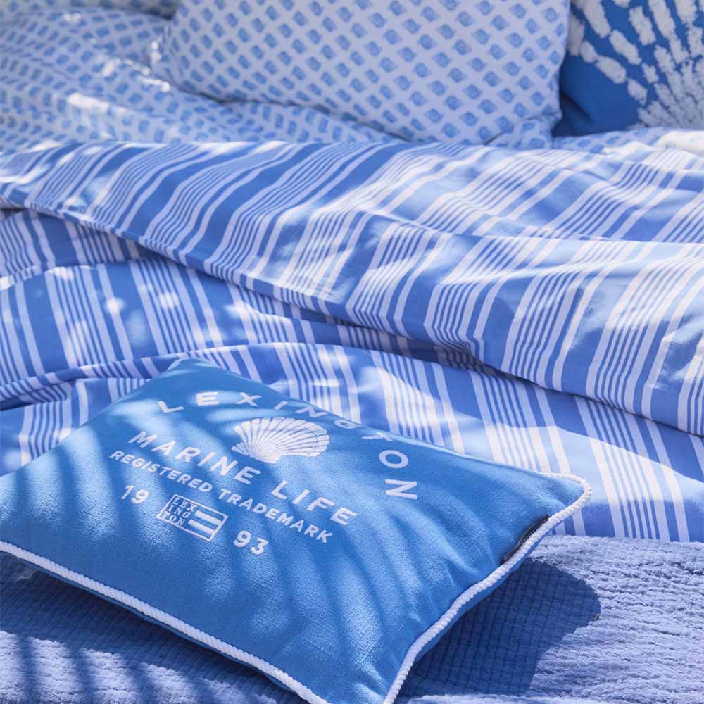 Lexington Marine Life Organic Cotton Canvas Prydnadskudde