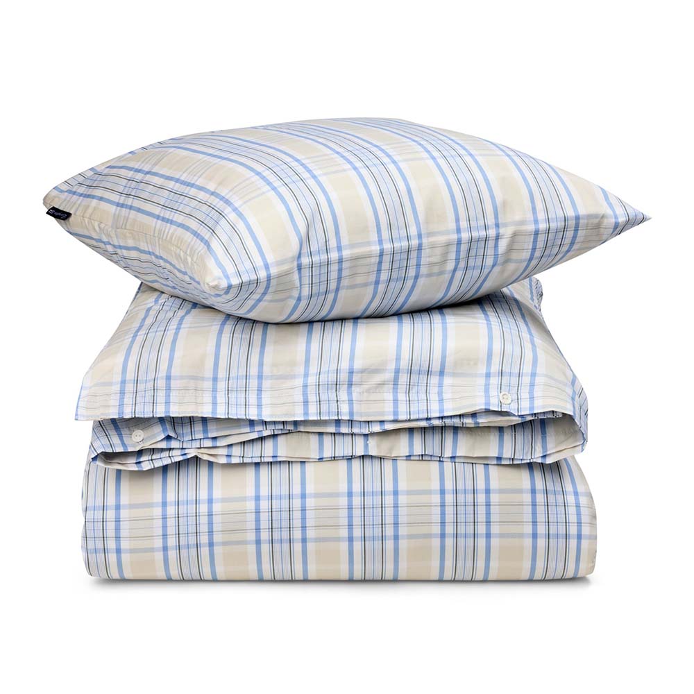 Lexington Checked Cotton Poplin Påslakanset
