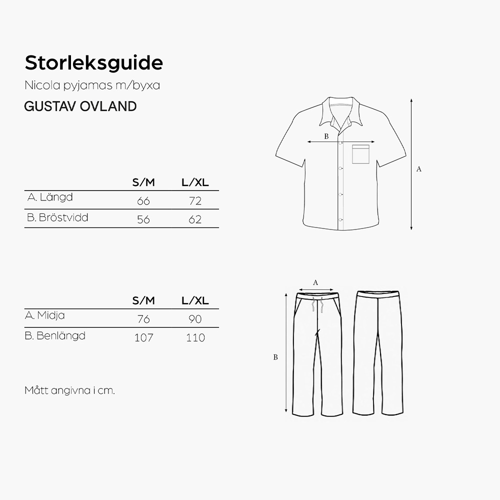 Gustav Ovland Nicola Pyjamasset Med Byxa
