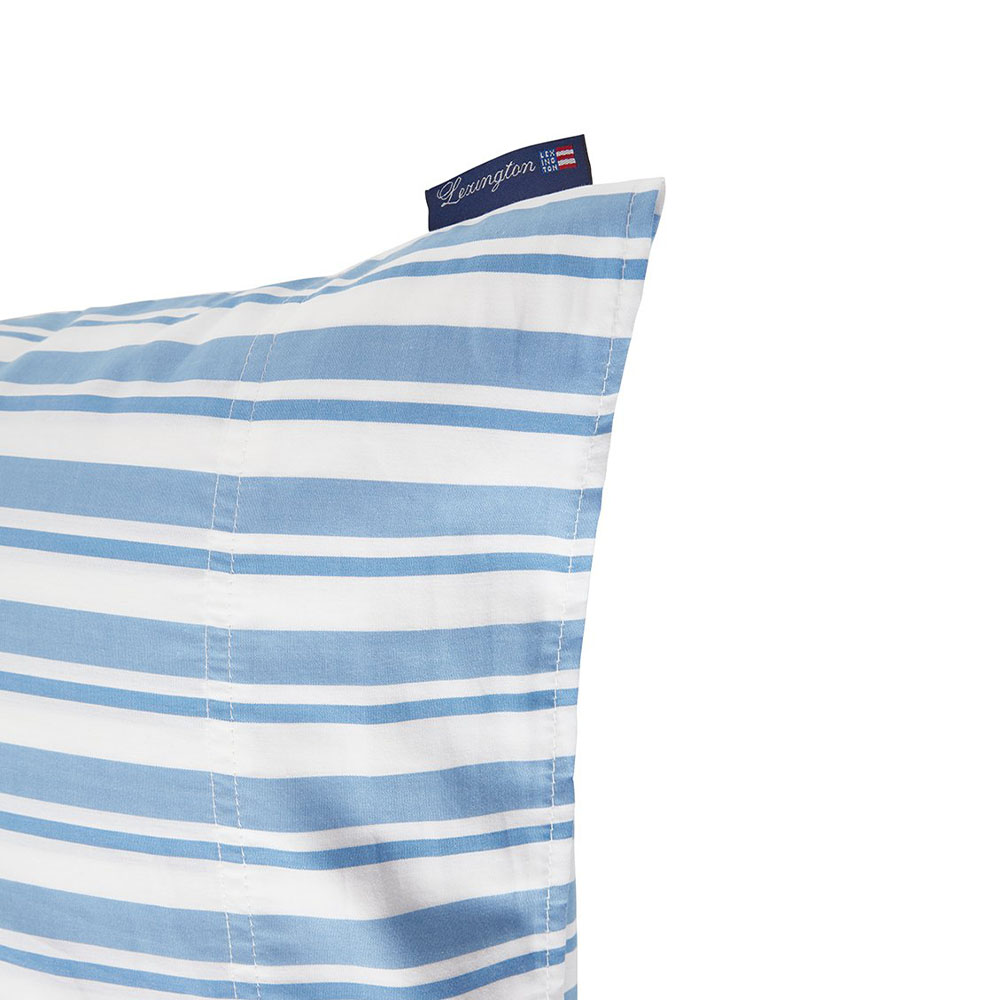 Lexington Striped Cotton Poplin Bomull Randigt Örngott