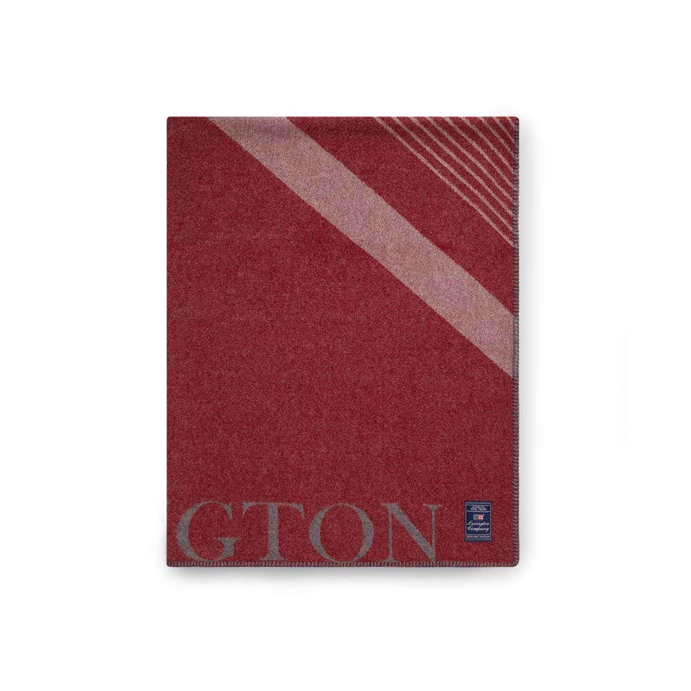 Lexington Graphic Recycled Wool Logo Pläd