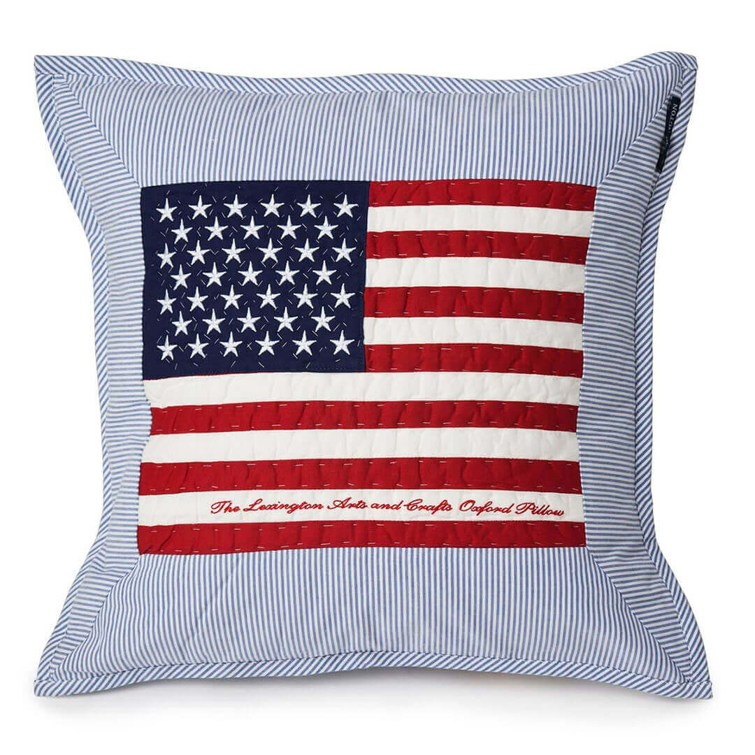 Lexington Flag Arts & Crafts Kuddfodral 50x50 Blå