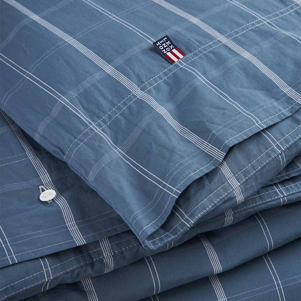 Lexington Checked Cotton Poplin Påslakanset