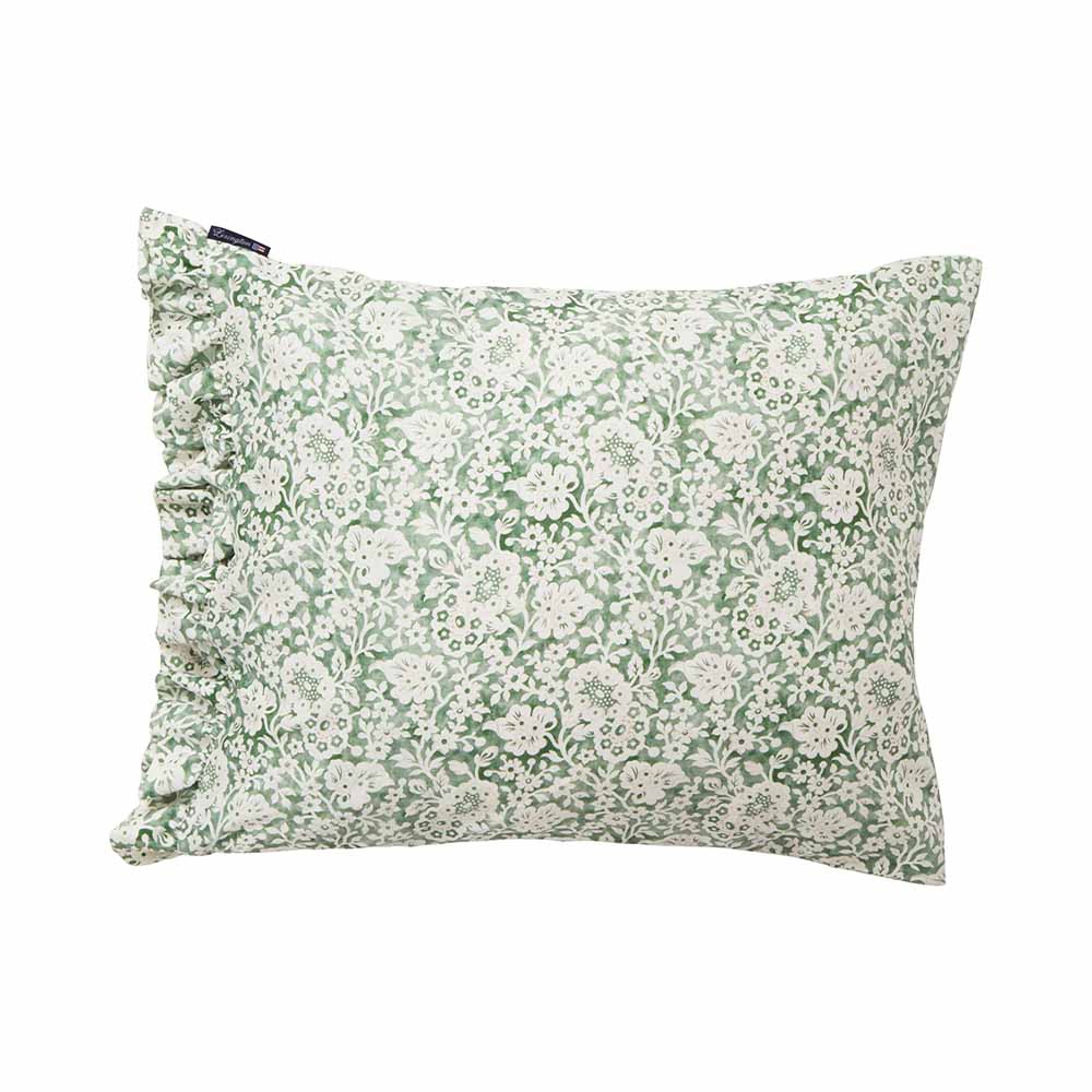 Lexington Green Floral Printed Cotton Sateen Örngott