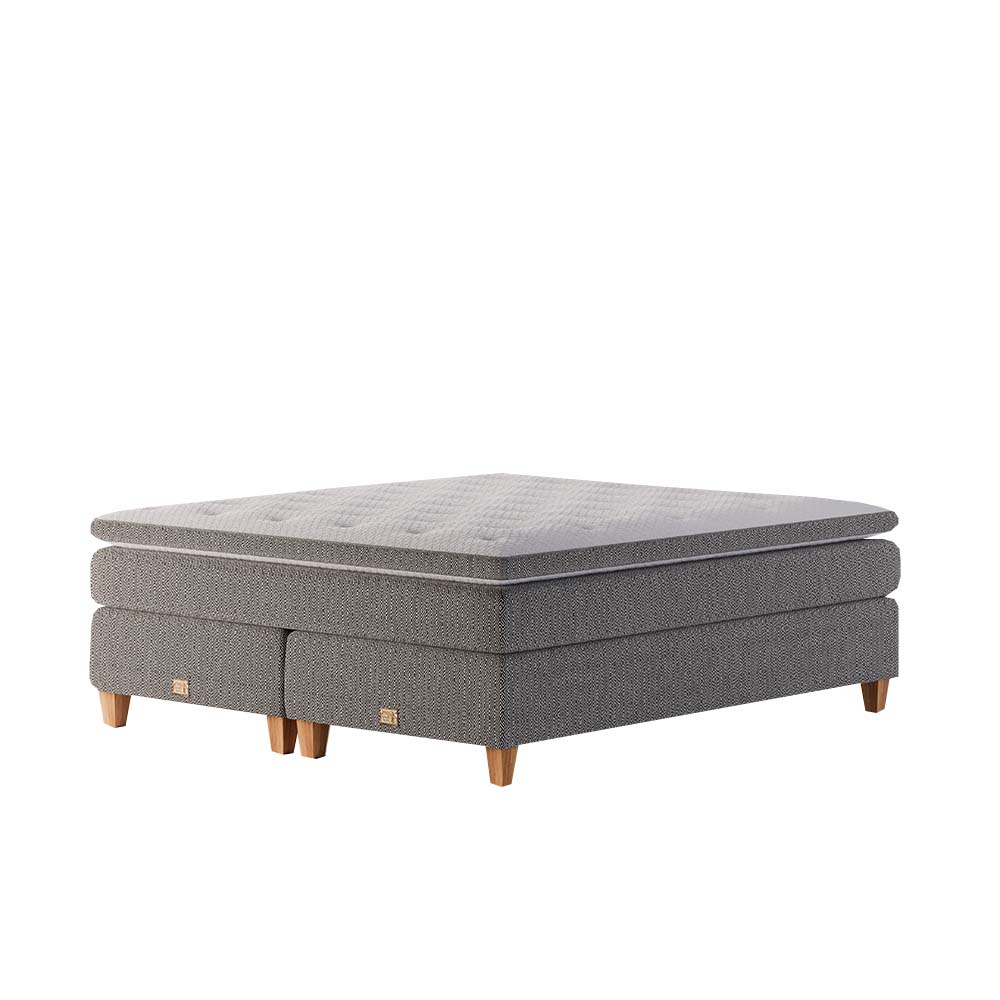 Mattsons Beds Rise Stitch Kontinentalsäng 210x210 Grå