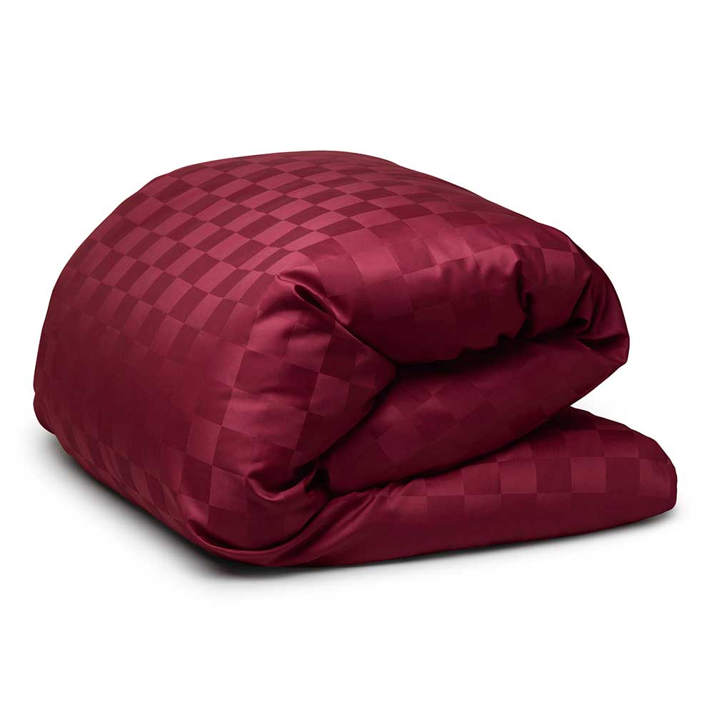 H&auml;stens Satin Check Rutigt P&aring;slakan