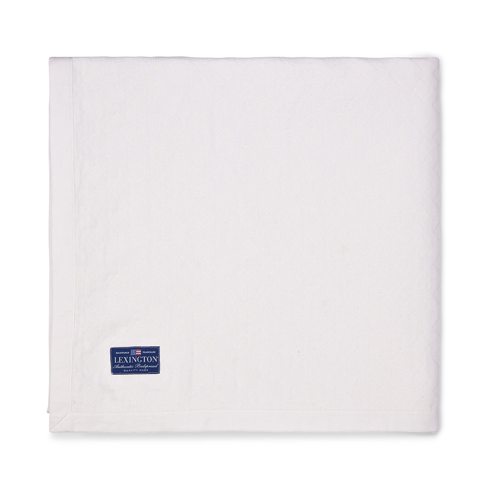Lexington Diamond Jacquard Organic Cotton Överkast