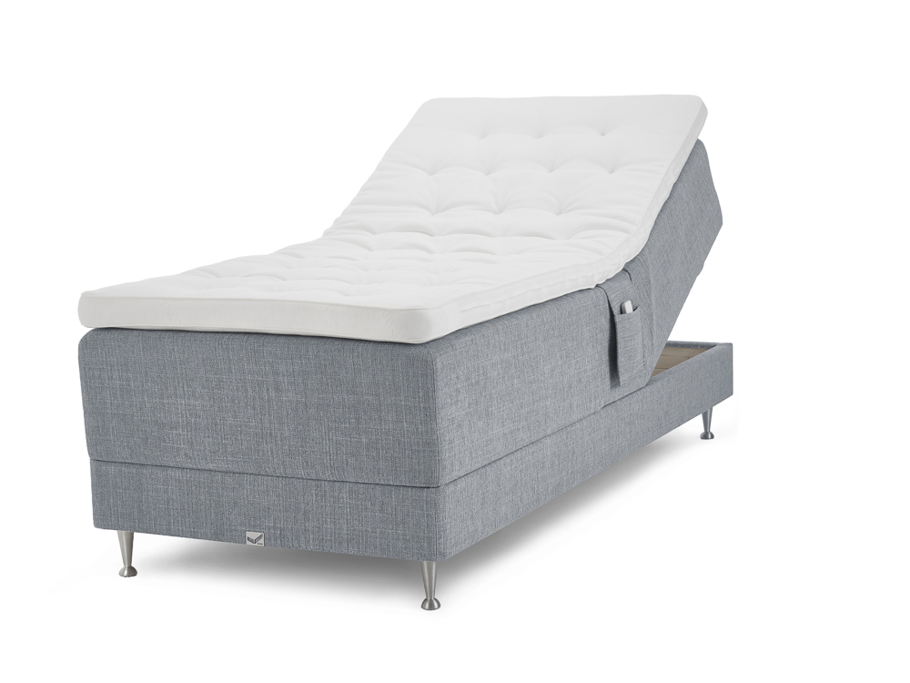 Viking Ekerö DuoFlex Ställbar Säng 180x210 Sky Blue