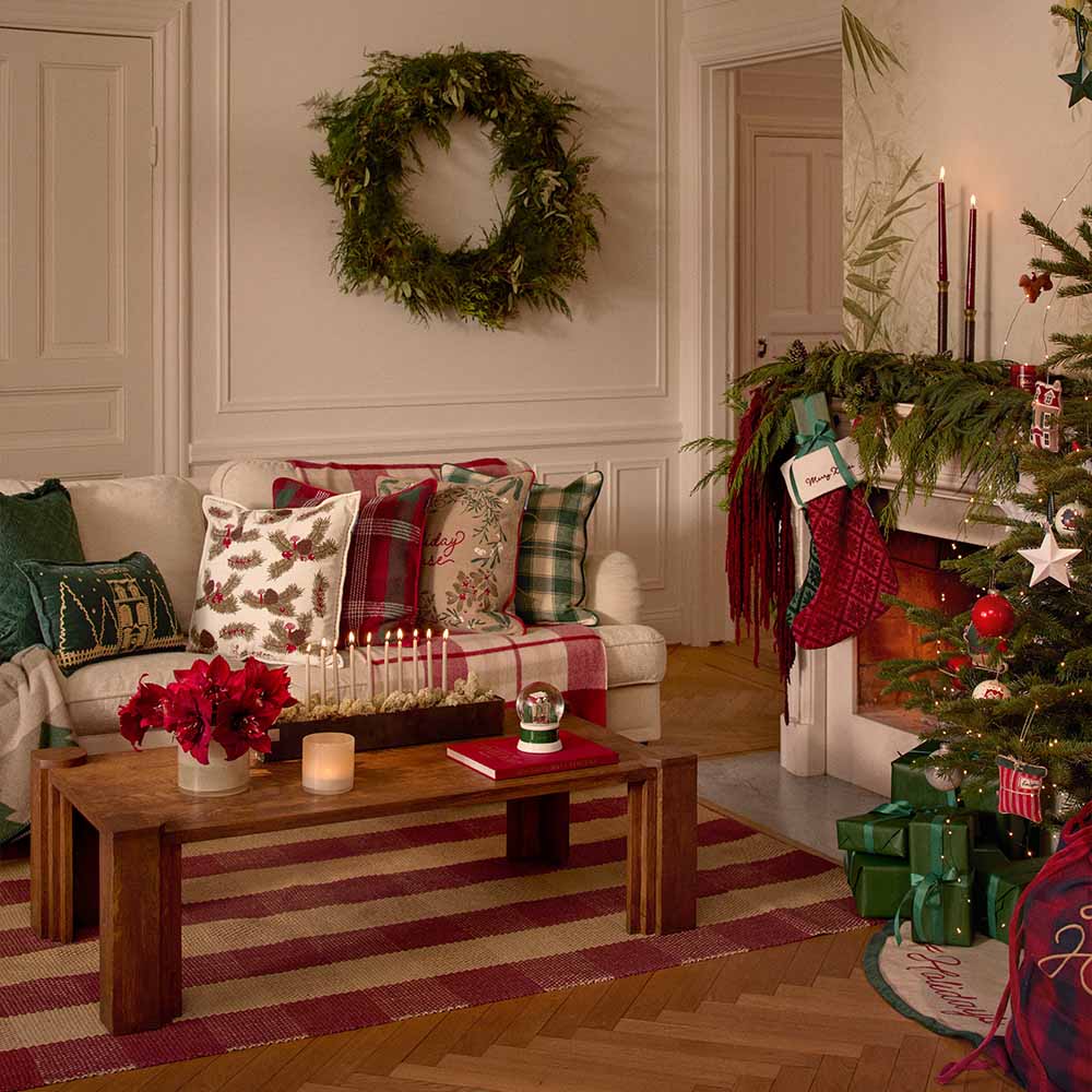 Lexington Checked Recycled Wool Pläd