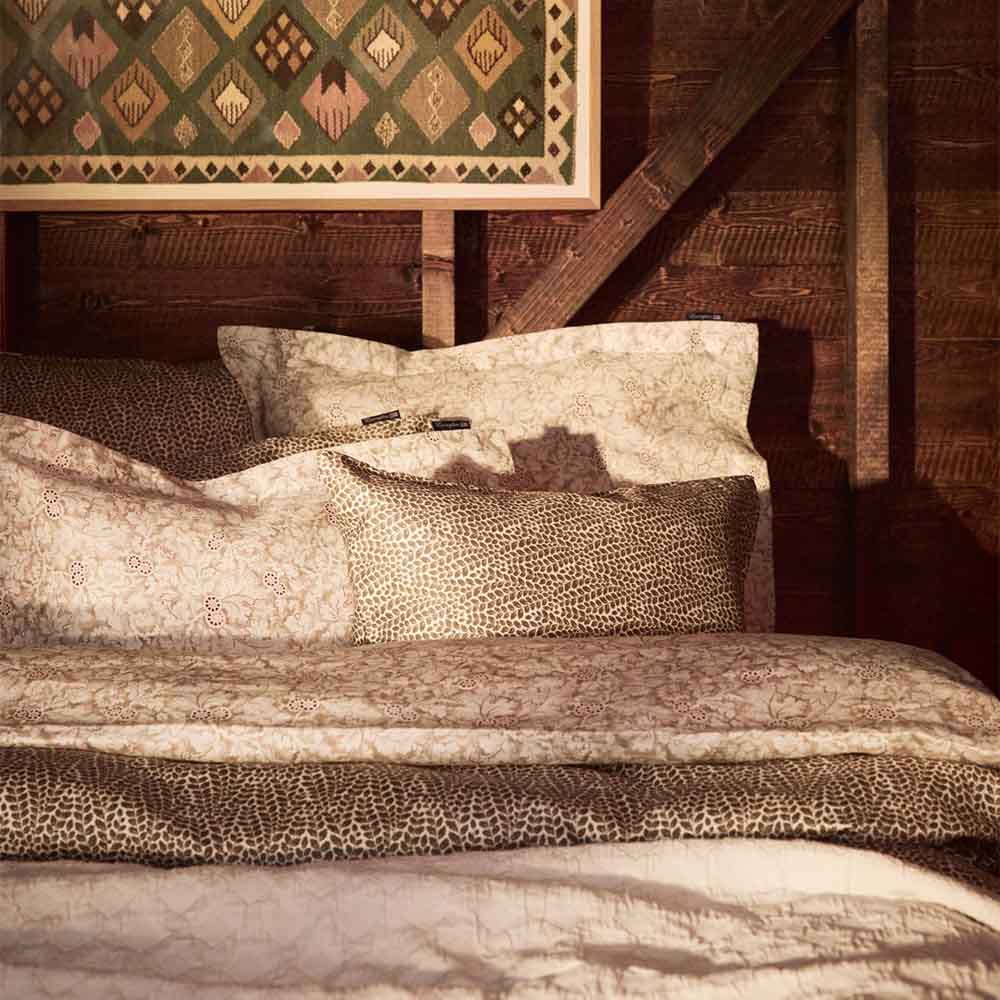 Lexington Leaf Vines Printed Cotton Sateen P&aring;slakanset