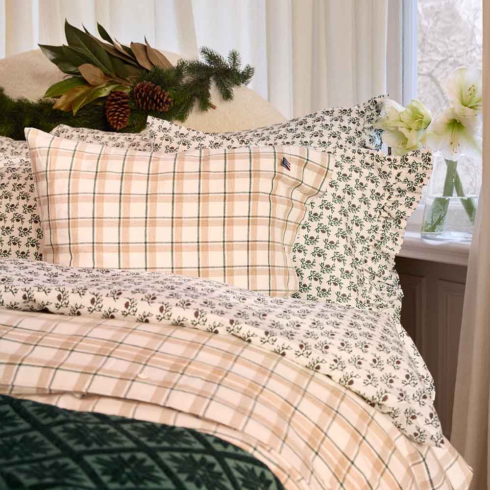 Lexington Flower Printed Cotton Sateen Blommigt P&aring;slakanset