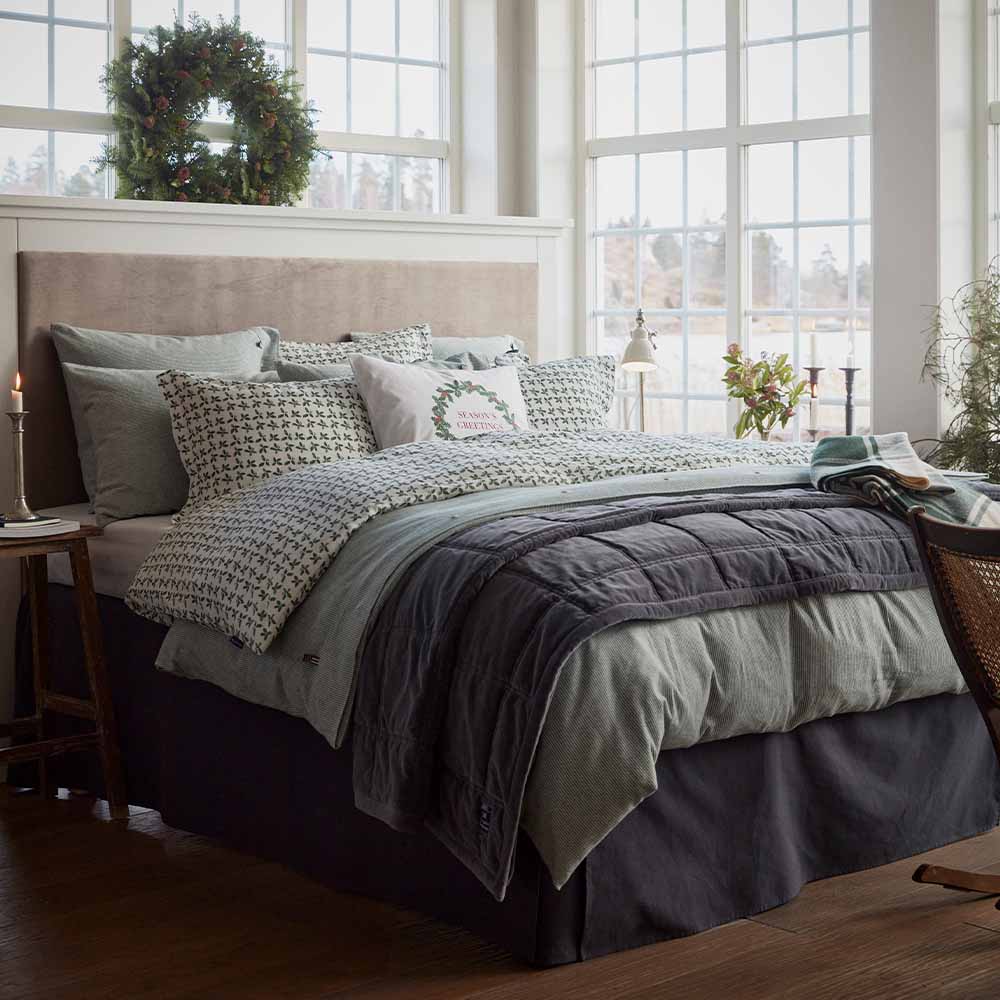 Lexington Holly Printed Cotton Sateen Blommigt Påslakanset