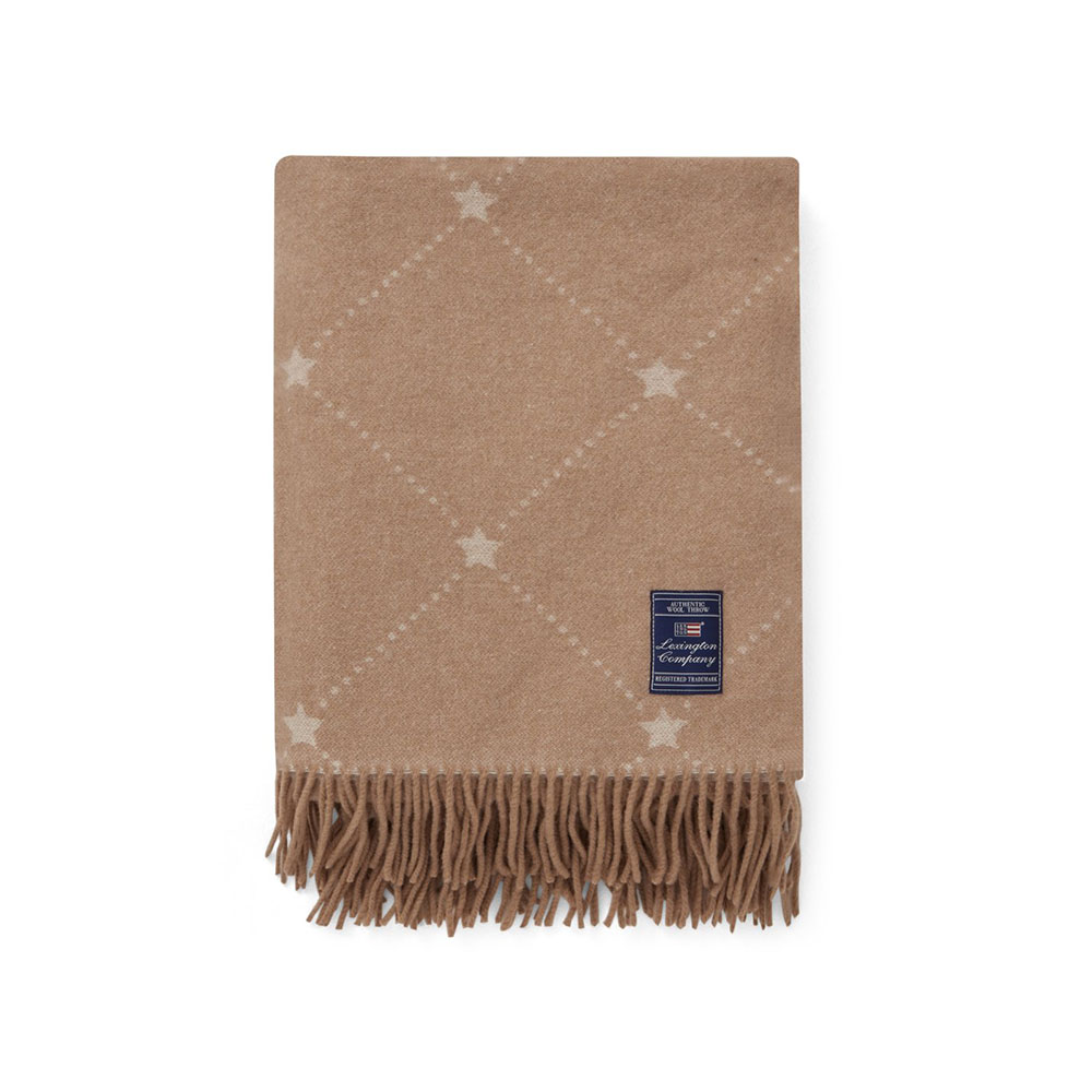 Lexington Signature Star Recycled Wool Pläd
