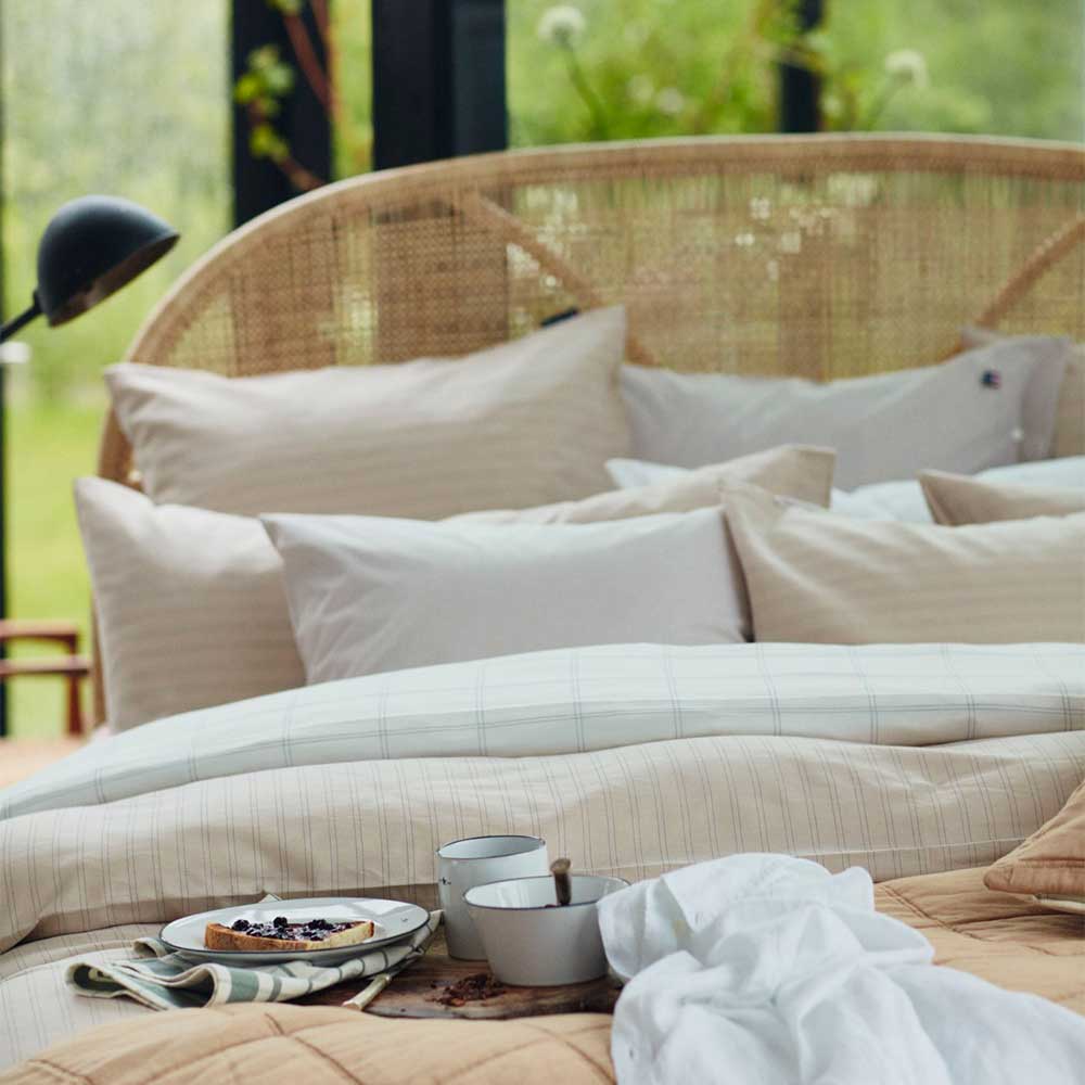 Lexington Striped Cotton/Lyocell Påslakan