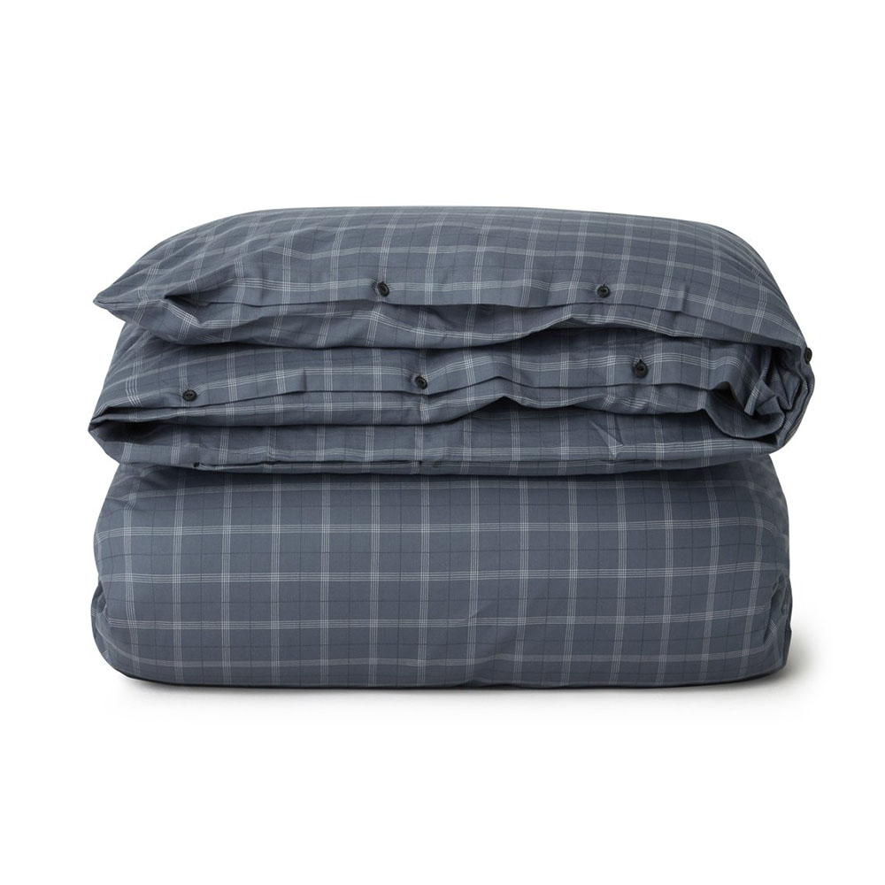 Lexington Checked Lyocell/Cotton Pin Point Oxford Påslakan