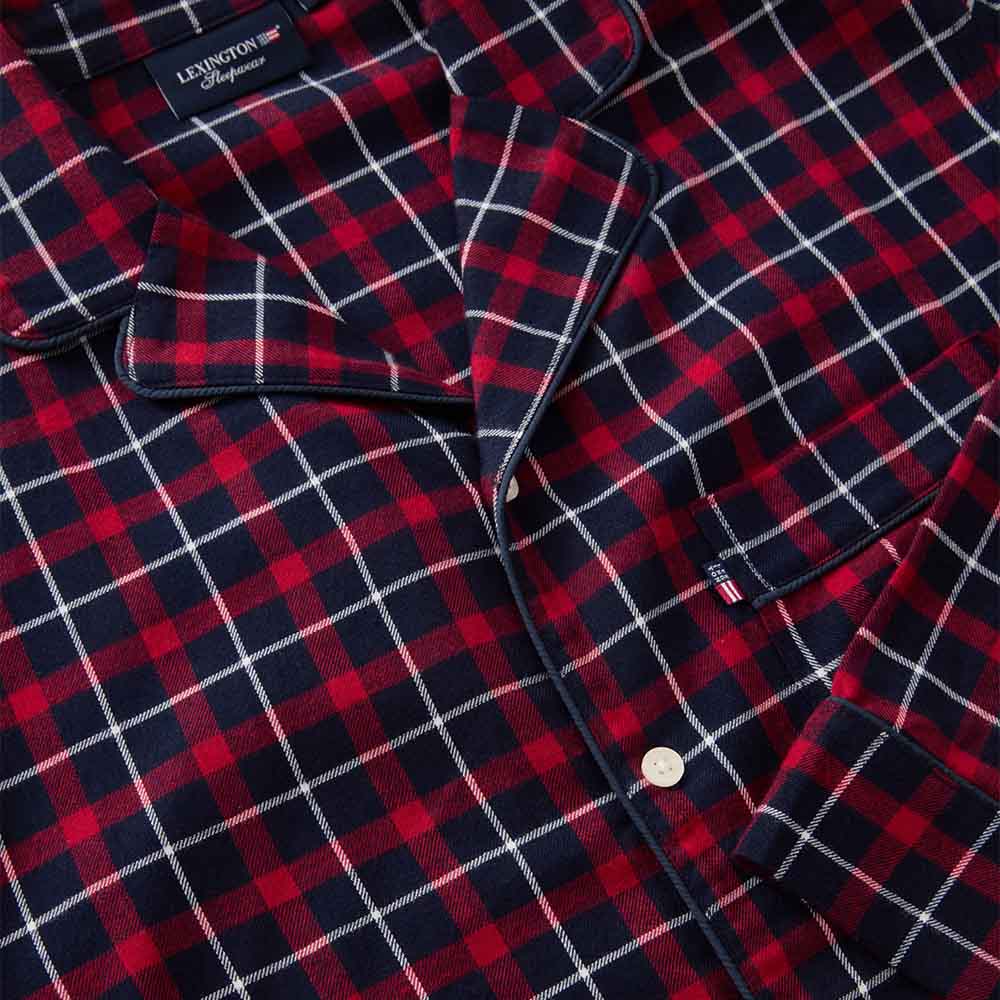 Lexington Ethan Organic Cotton Checked Flannel Pyjamas