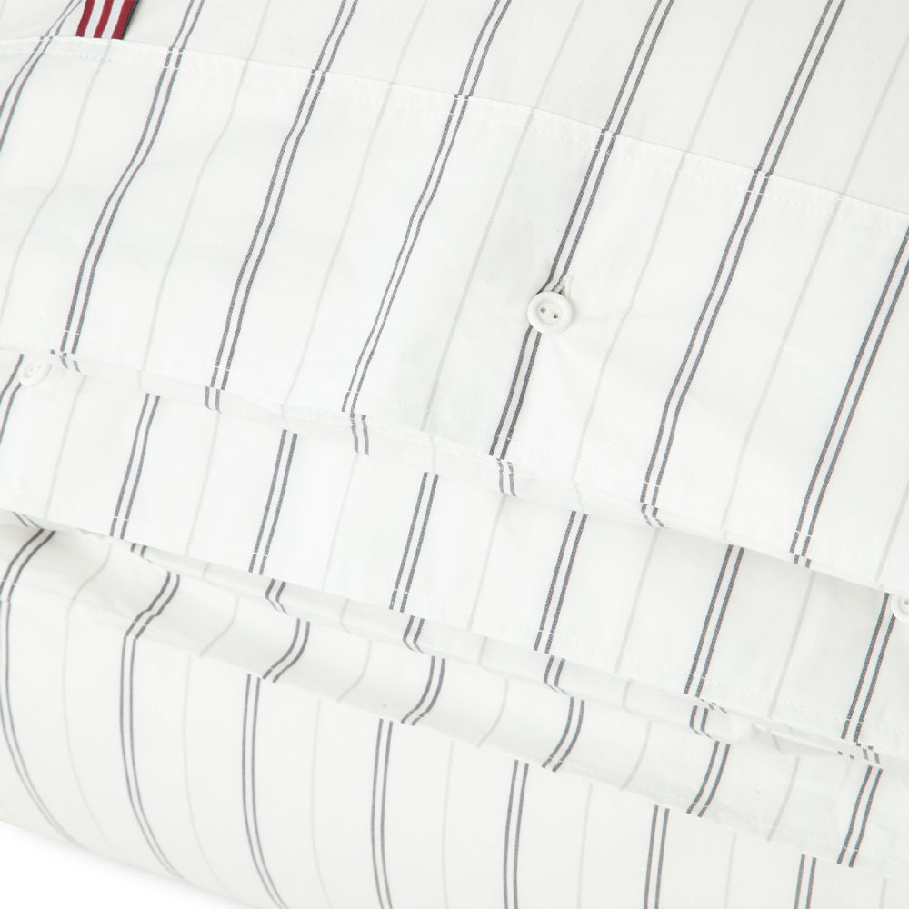 Lexington Striped Cotton Poplin Randigt P&aring;slakan