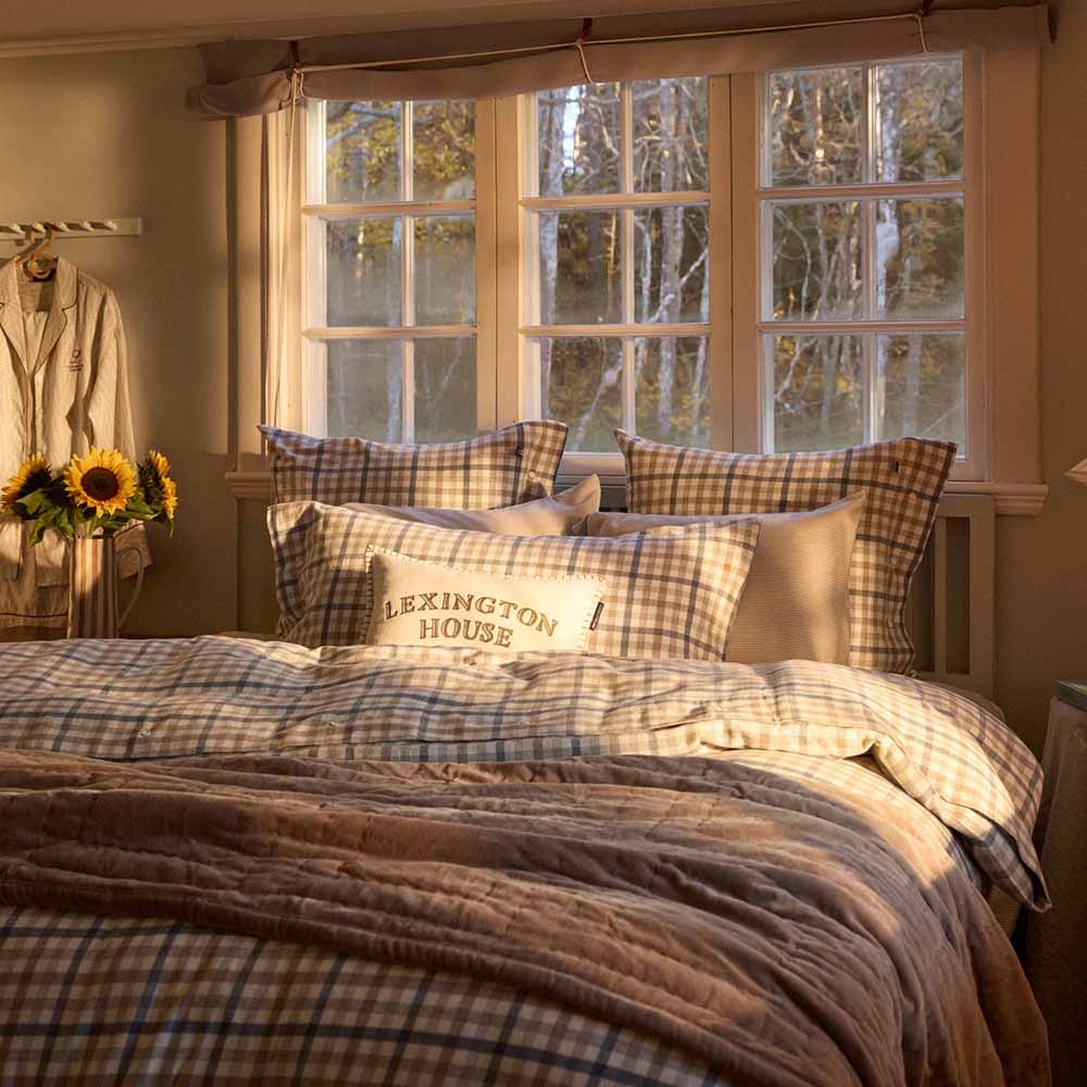 Lexington Graphic Quilted Organic Cotton Velvet &Ouml;verkast