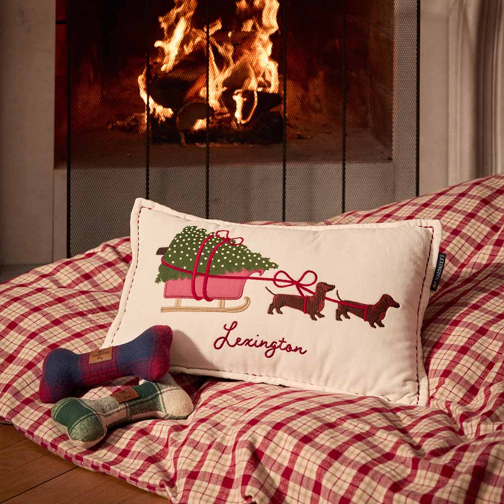 Lexington Dog Organic Cotton Prydnadskudde